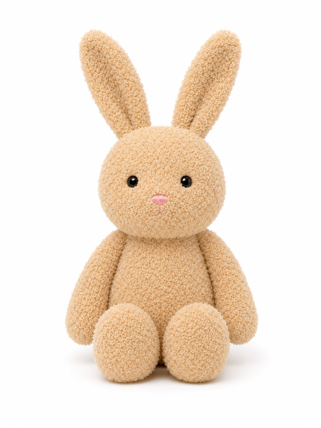 peluche-lapin-sable-face
