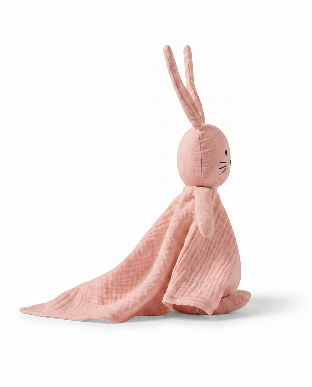 doudou lapin profil texture mousseline la câline