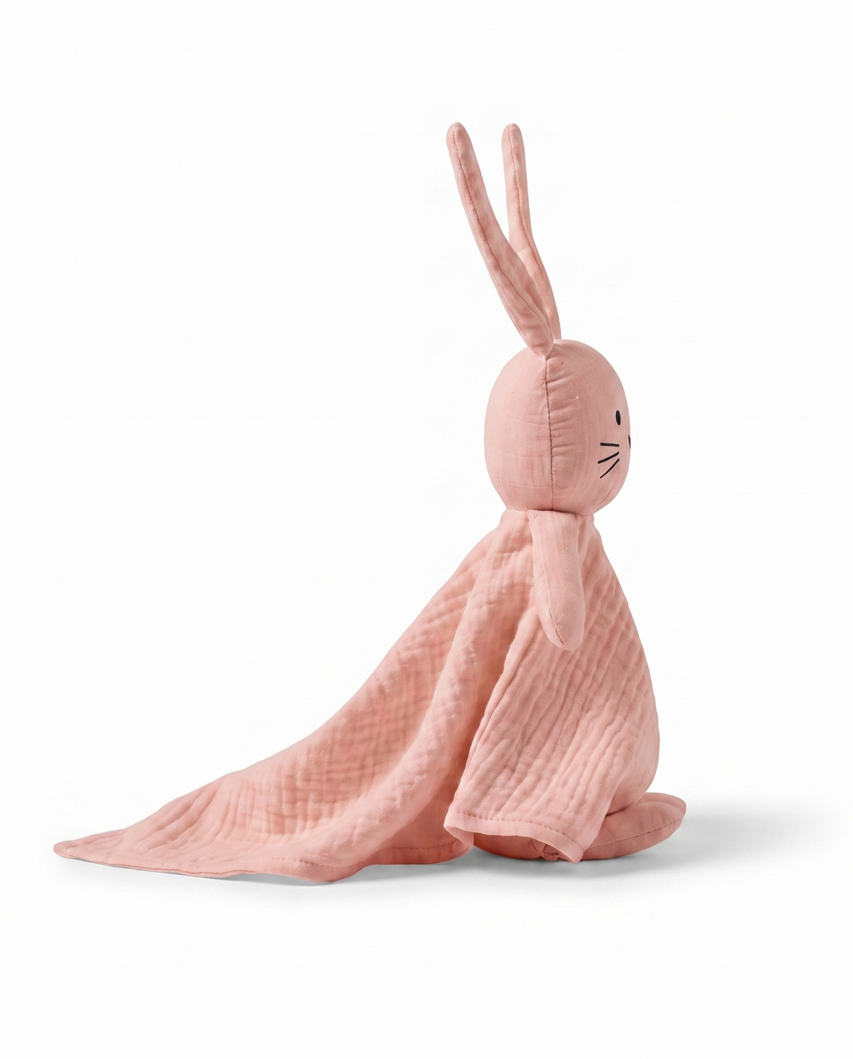 doudou lapin profil texture mousseline la câline