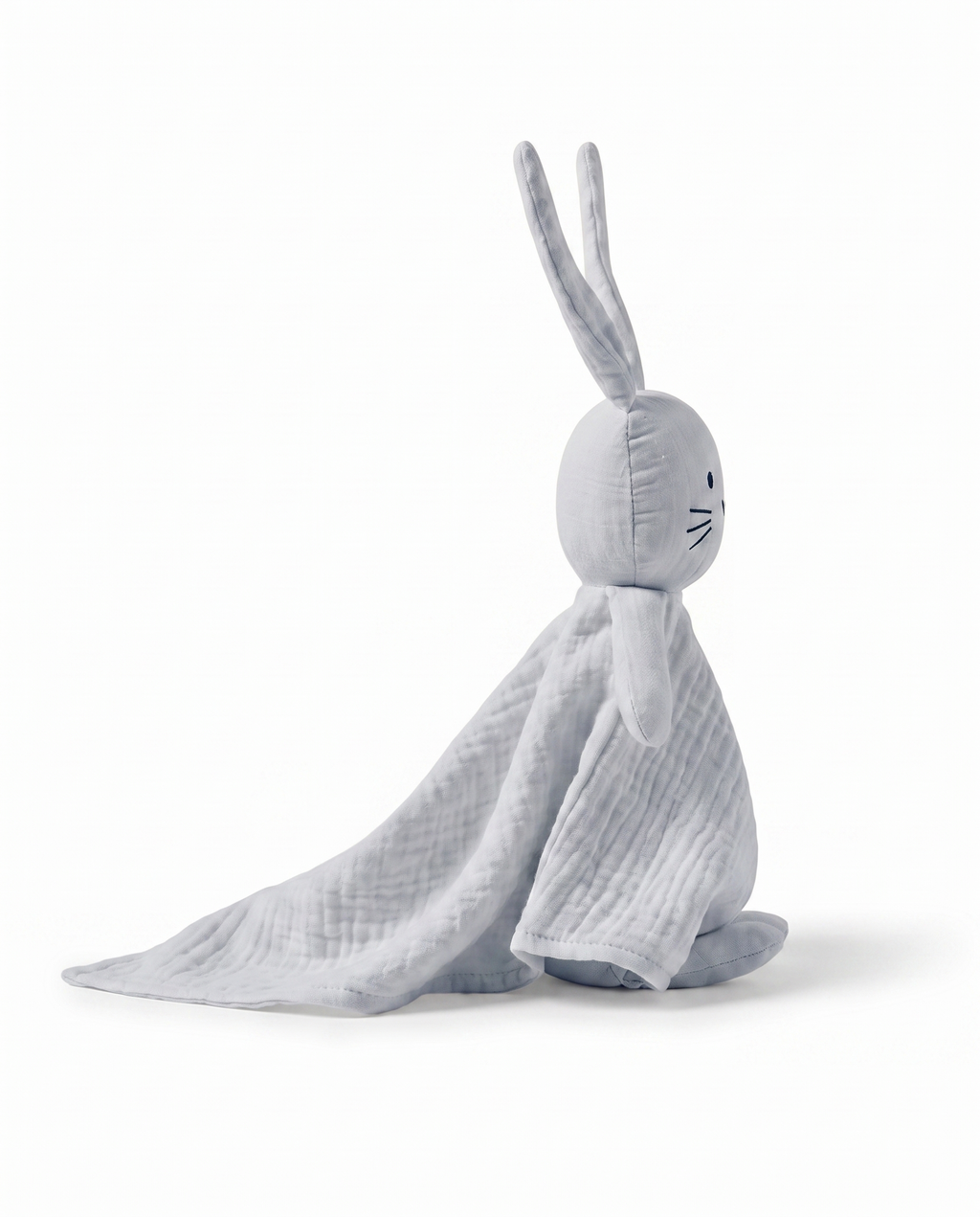 doudou lapin profil texture mousseline le timide