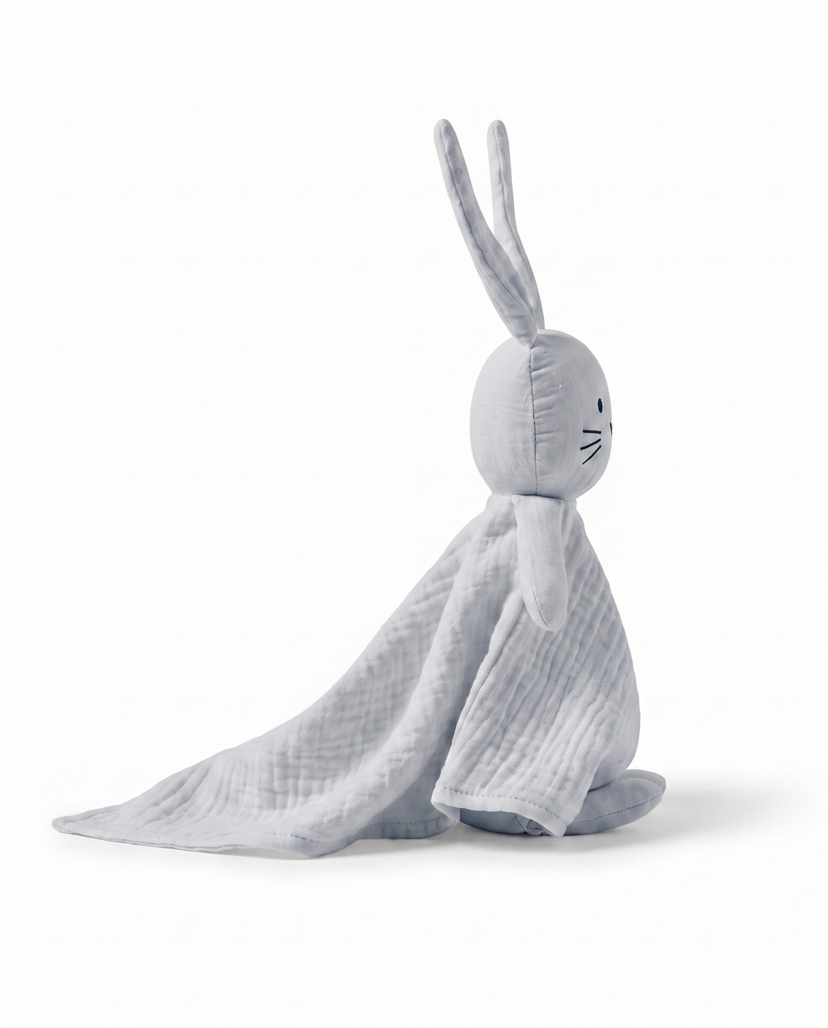 doudou lapin profil texture mousseline le timide
