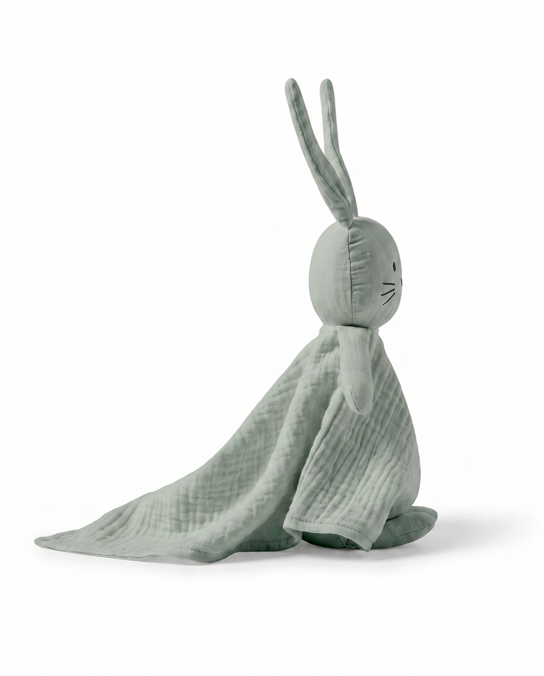 doudou lapin profil texture mousseline le discret