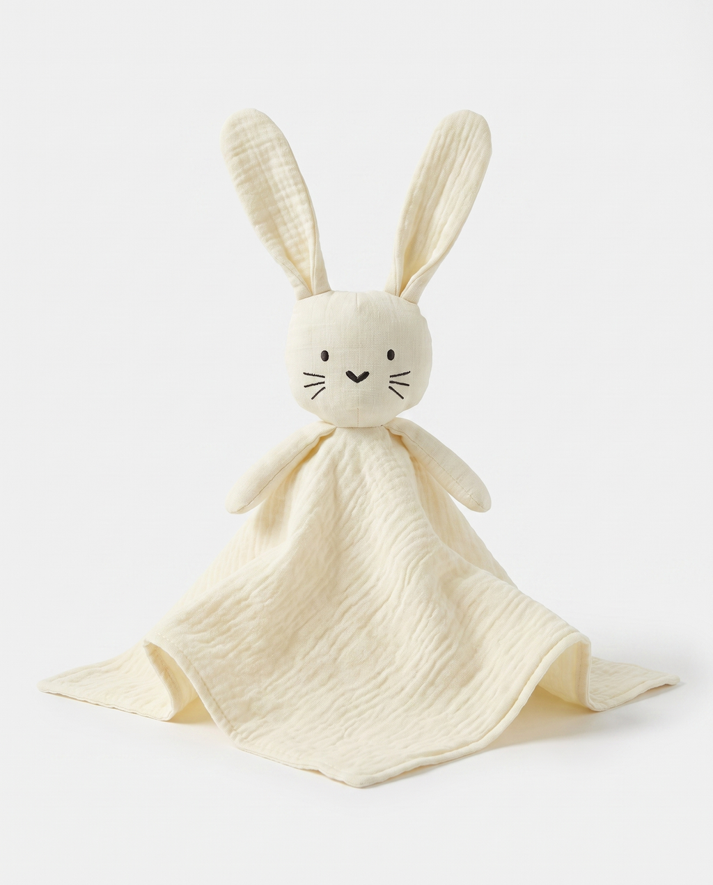 doudou lapin la douce crème nuage face