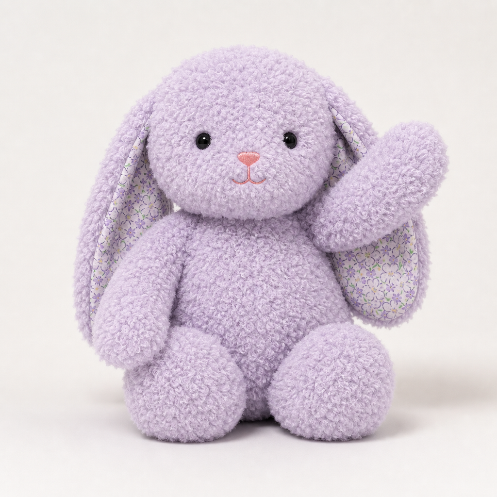 peluche-lapin-lavande-face